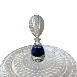 Vintage Cut Style Glass Perfume Bottle and Stopper